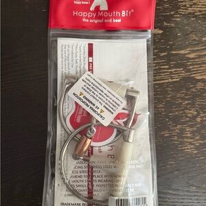 NWT Happy Mouth D-ring Snaffle with Copper Roller